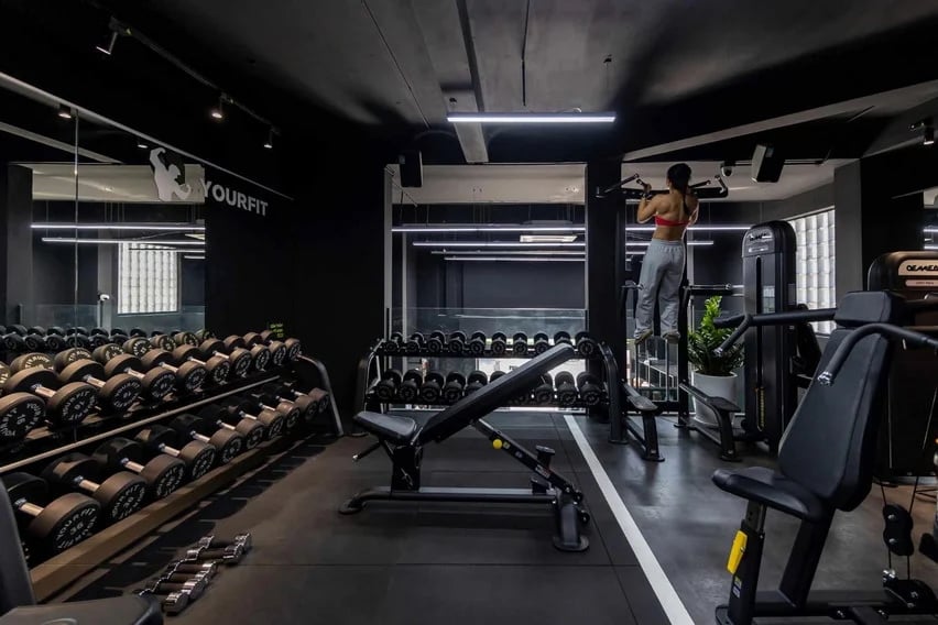 Khu vực tập tạ